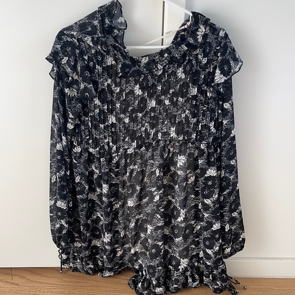 Free People Flowy Floral Print Dress: Size XS